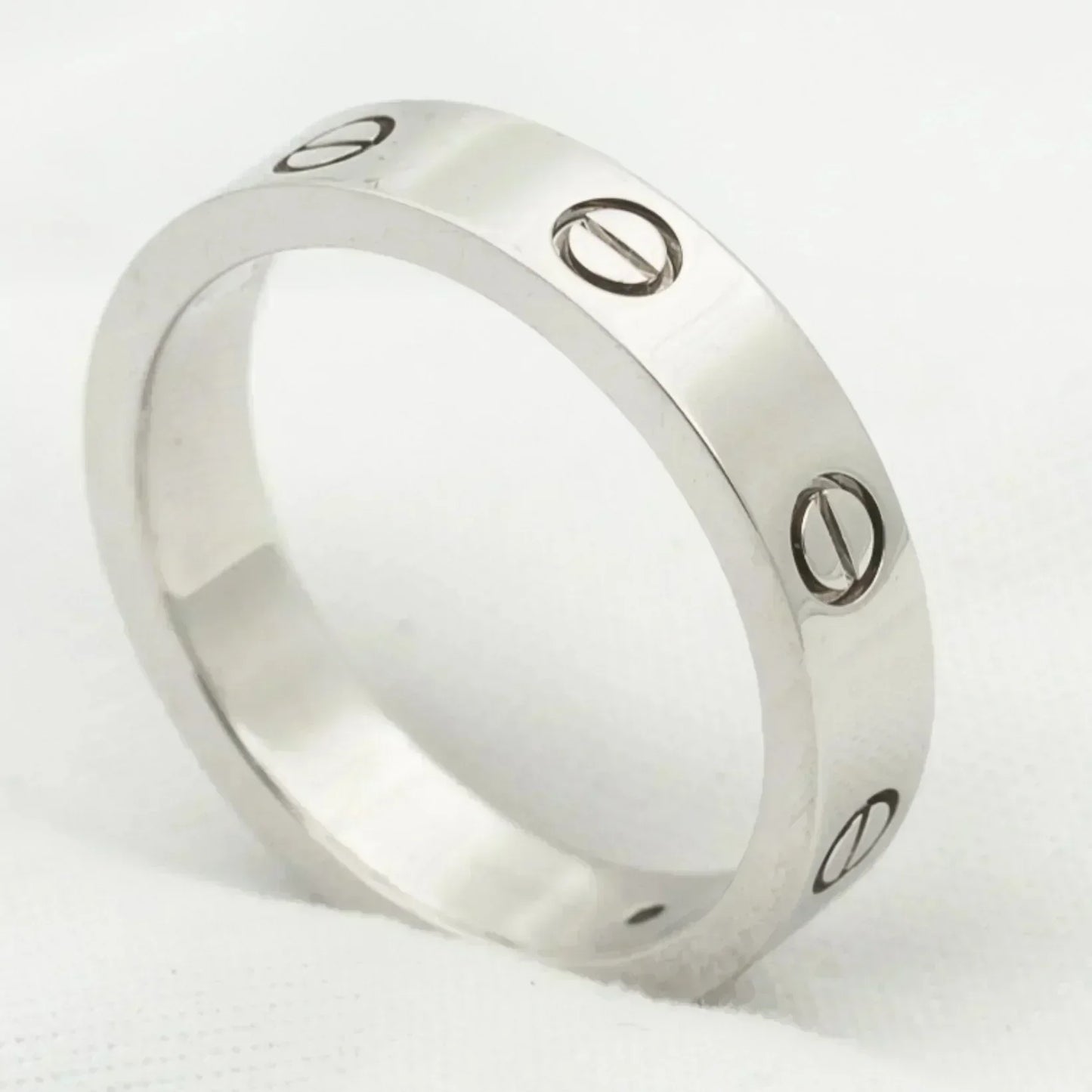 [AuraEcho Jewelry]LOVE RING 4MM 1 DIAMOND SILVER